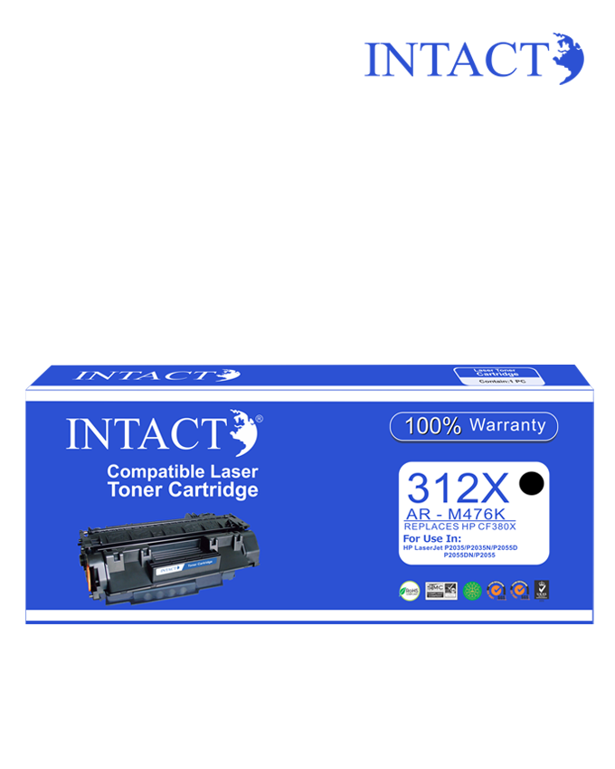 Intact Compatible with HP 312X (AR-M476K) Black
